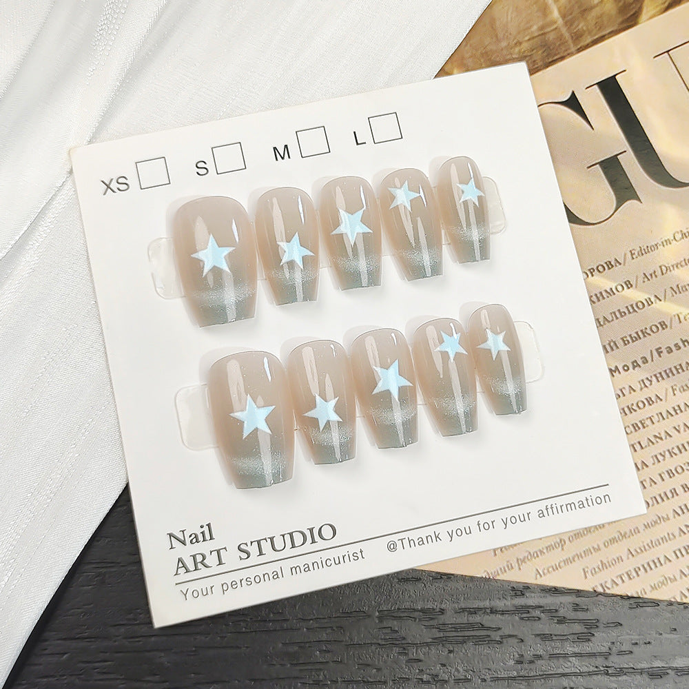 Artificial nails with Elegant Ombre Design Bowlift