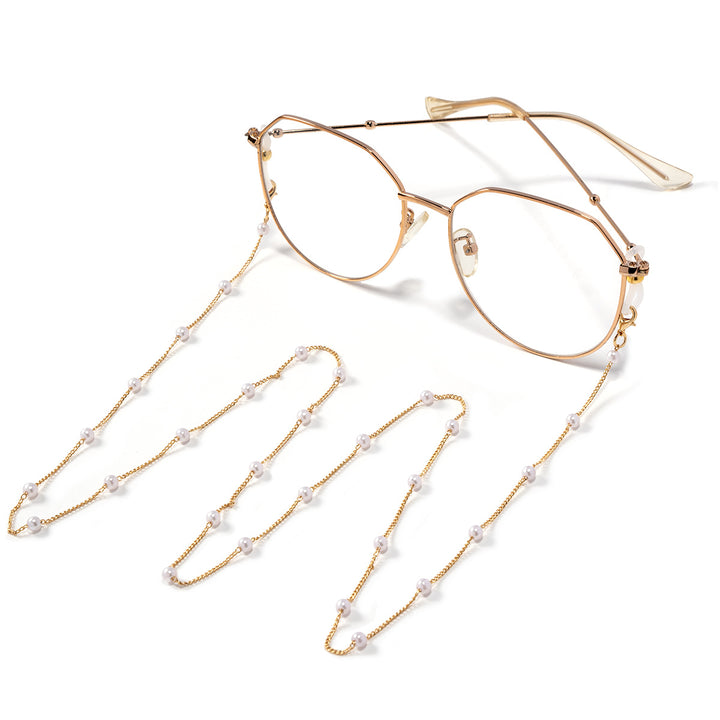 Elegant Pearl Beaded Eyewear Chain Bowlift