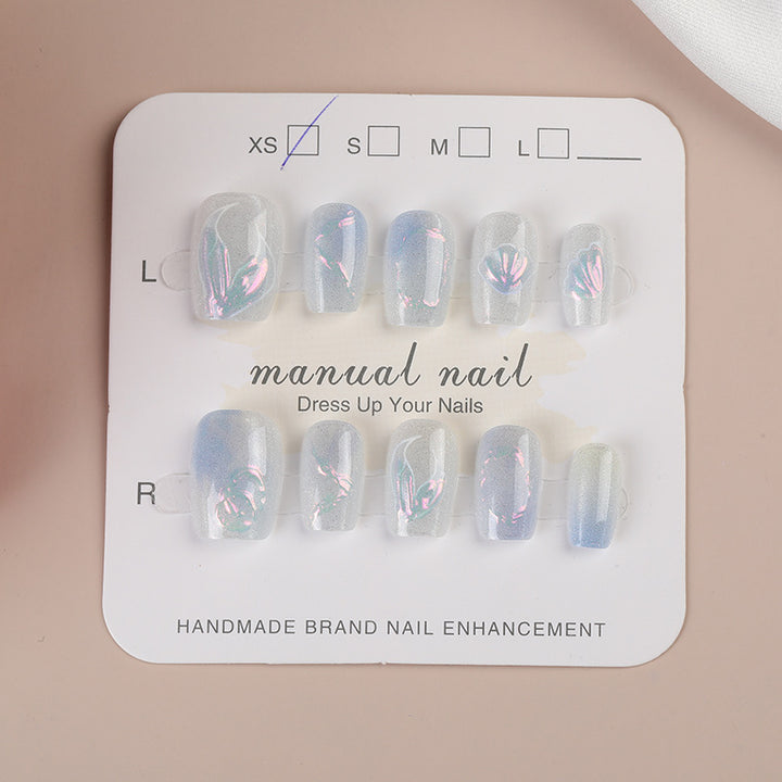 Handmade Decorative Press-On Nail Set Bowlift