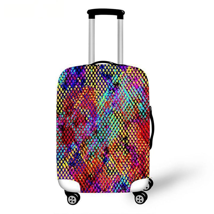 Women's hard shell suitcase with diverse floral design Bowlift