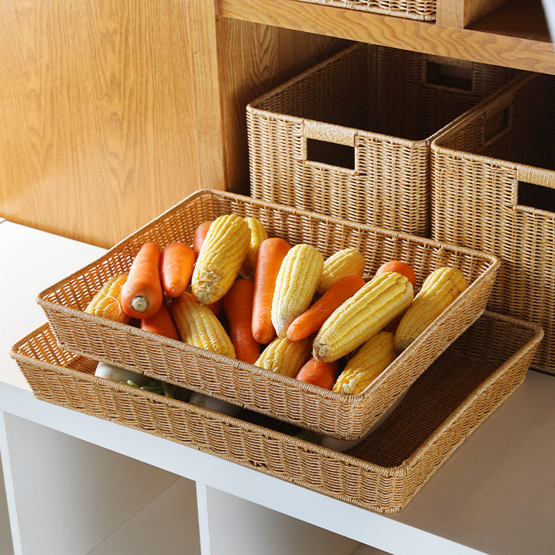 Natural Woven Storage Tray Bowlift