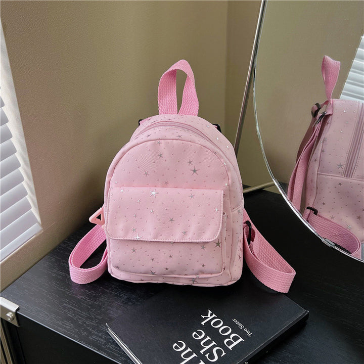 Mini Backpack with Star Print
