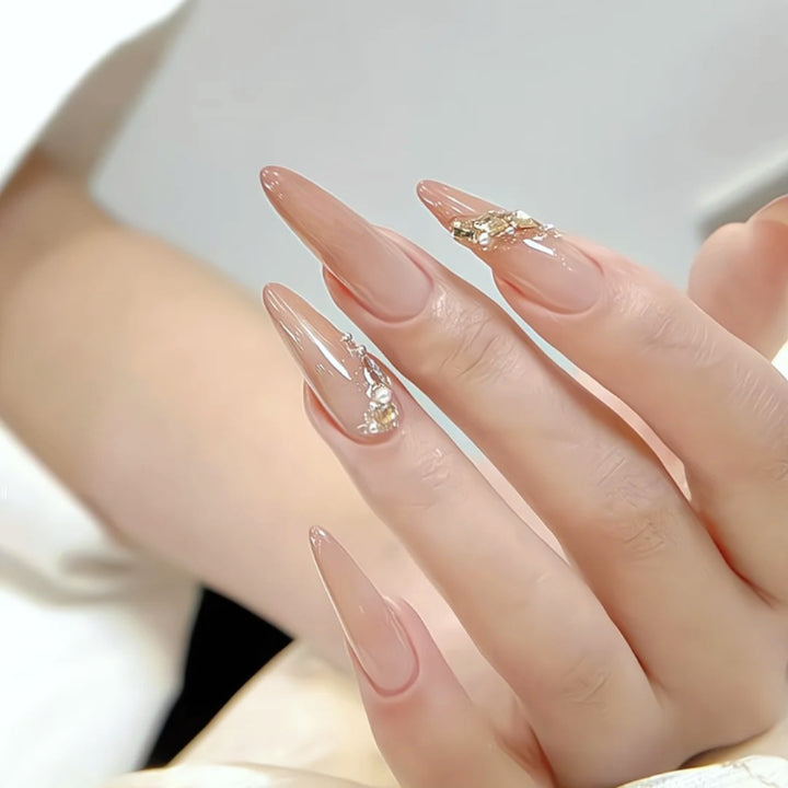 Decorative Character-Themed Press-On Nails with 3D Elements Bowlift