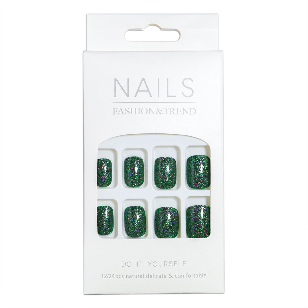 DIY Glitter Press-On Nails Bowlift