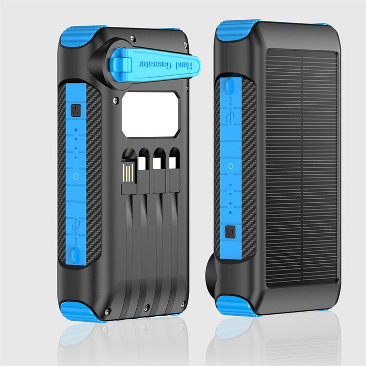 Solar Charger with Integrated Flashlight Bowlift