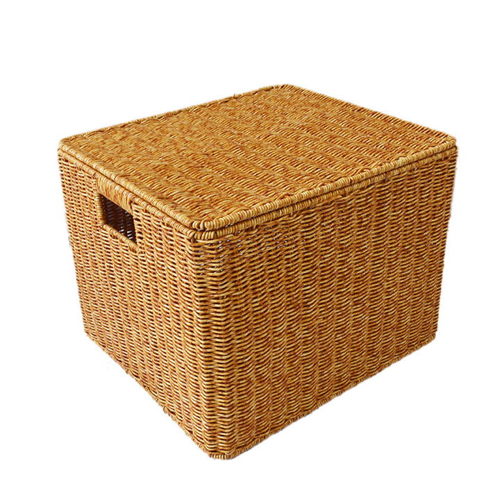 Woven Storage Cube with Lid Bowlift