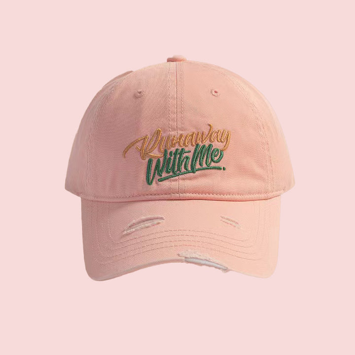 Women's Graphic Embroidered Adjustable Baseball Cap Bowlift