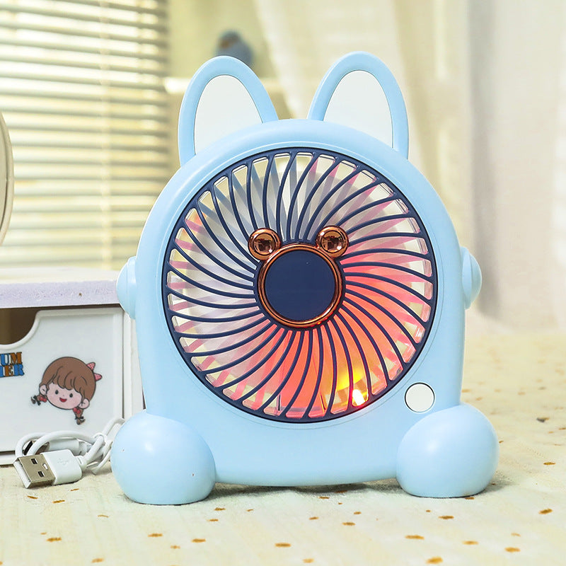 Women's Portable Mini Fan in Creative Animal Design Bowlift