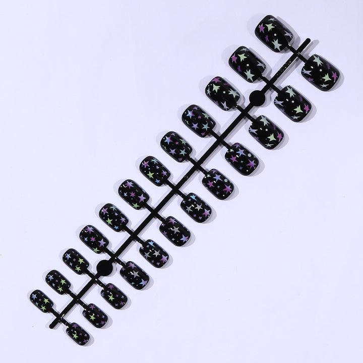 Starry Night Themed Nail Art Extensions Bowlift