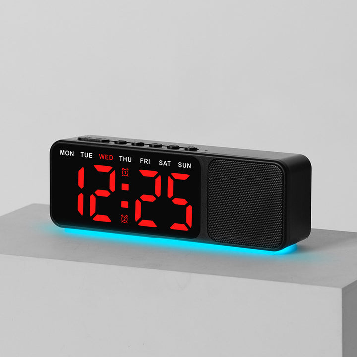 Digital LED alarm clock with multicolor lighting Bowlift