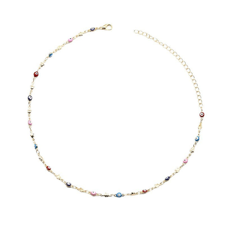 Colorful Bead Chain Necklace Bowlift