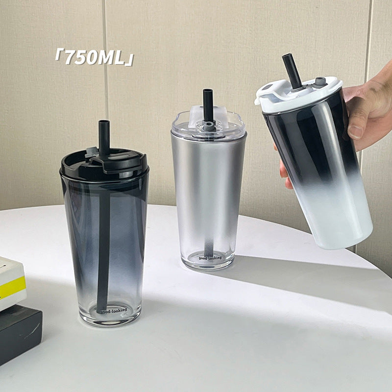 Ladies Insulated Drinking Cup with Lid and Straw Bowlift