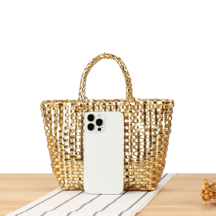 Refined wicker tote bag Bowlift