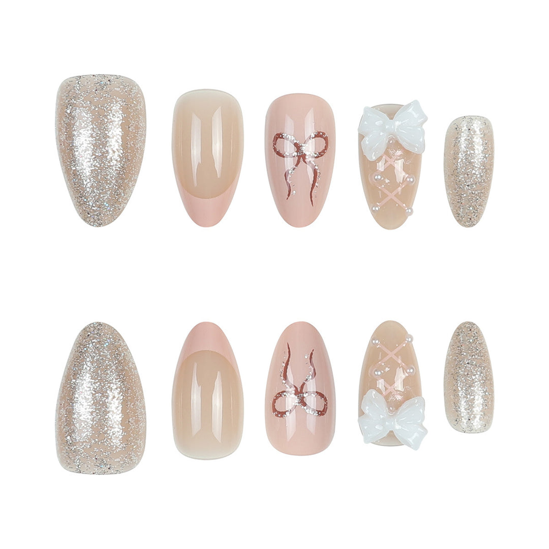 Elegant Nail Art Press-On Nails Bowlift