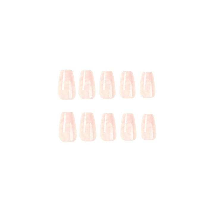 Elegant Nail Extensions with Marbled Accents Bowlift