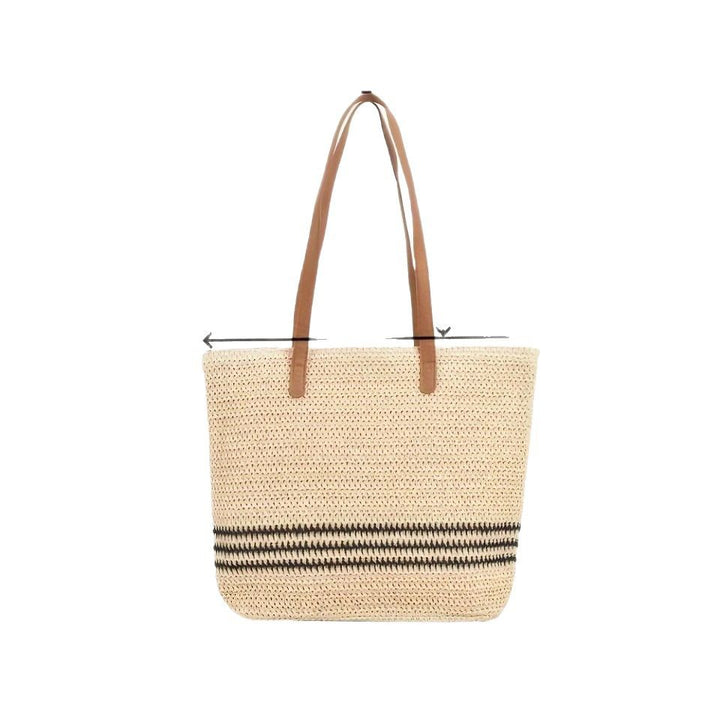 Spacious fabric tote bag with leather handles Bowlift