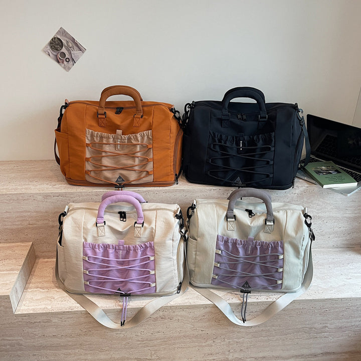 Women's Multifunctional Sports and Travel Bag with Elastic Details Bowlift