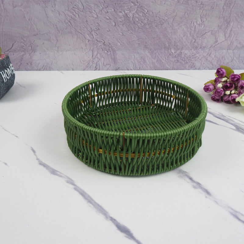 Ladies Oval Organizer Basket with Separate Compartments Bowlift