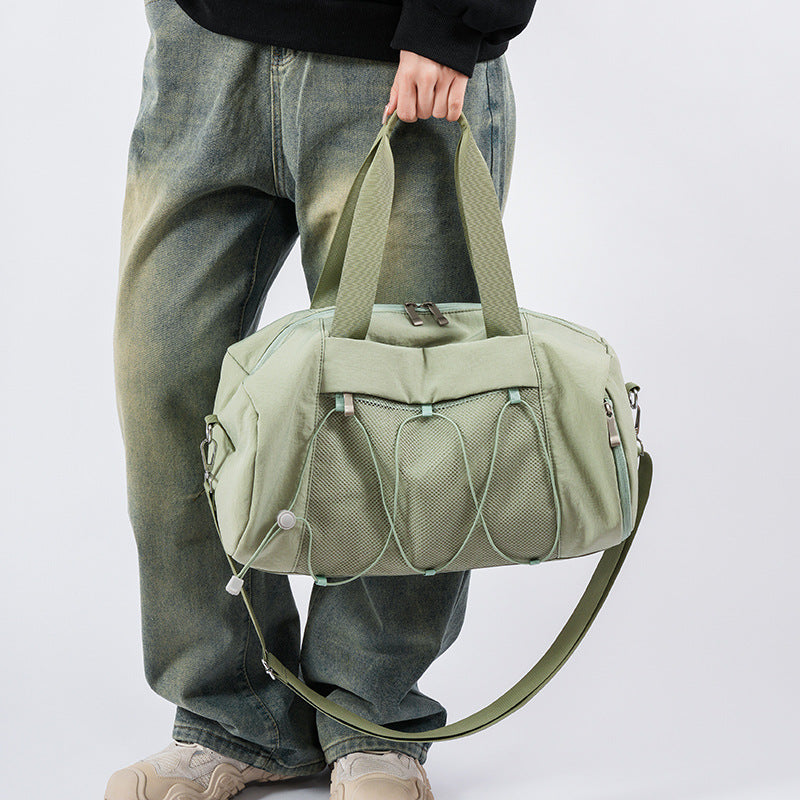 Spacious Mesh Sports Duffle Bag Bowlift