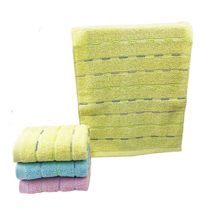 Terry Bath Towel With Luxurious Check Pattern Bowlift