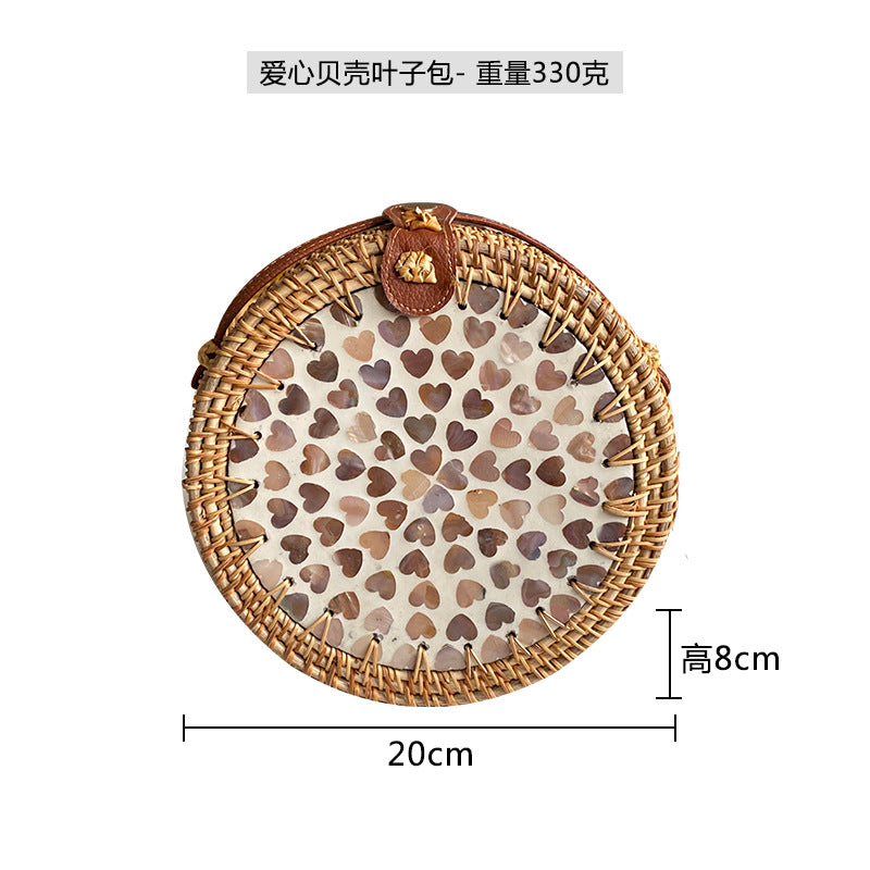 Ladies Round Basket Bag Bowlift