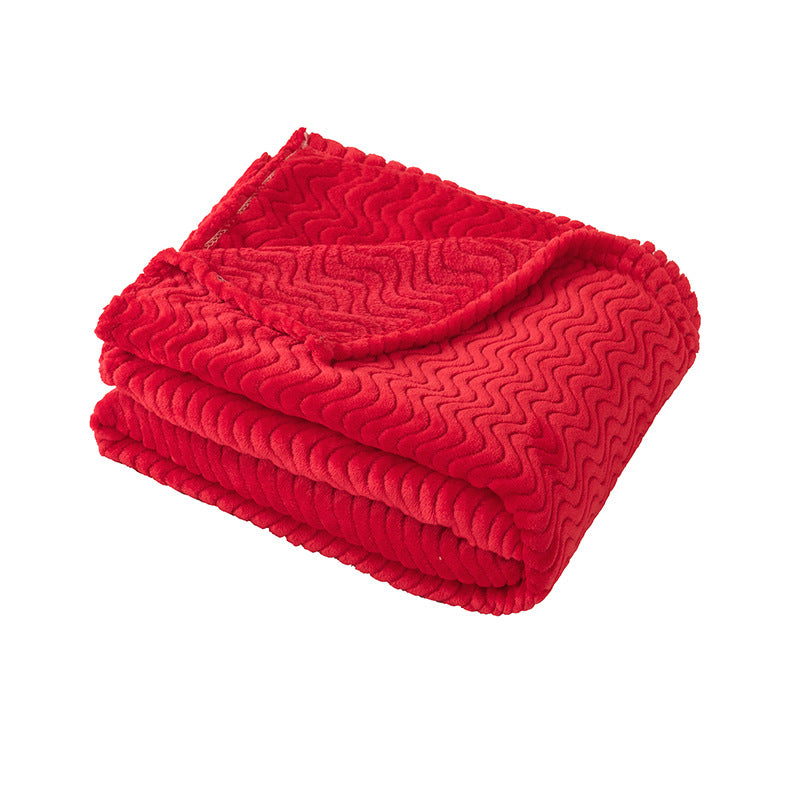 Ladies Cozy Wave Texture Blanket Bowlift