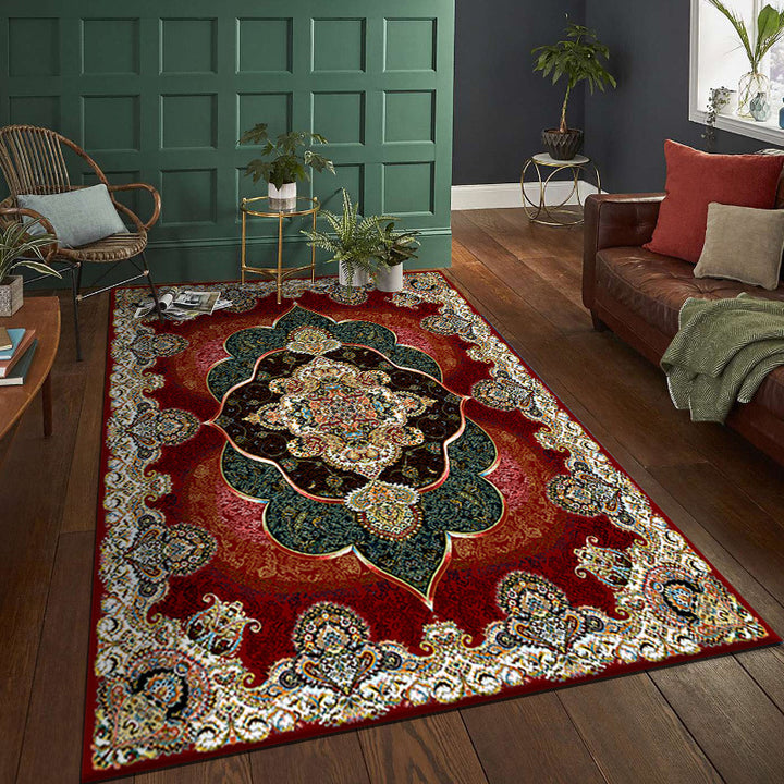 Vintage-Inspired Intricate Pattern Area Rug