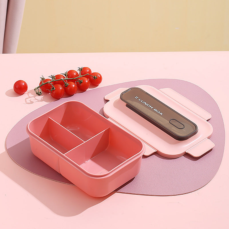 Versatile Leak-Proof Bento Lunch Box with Built-In Utensil Set