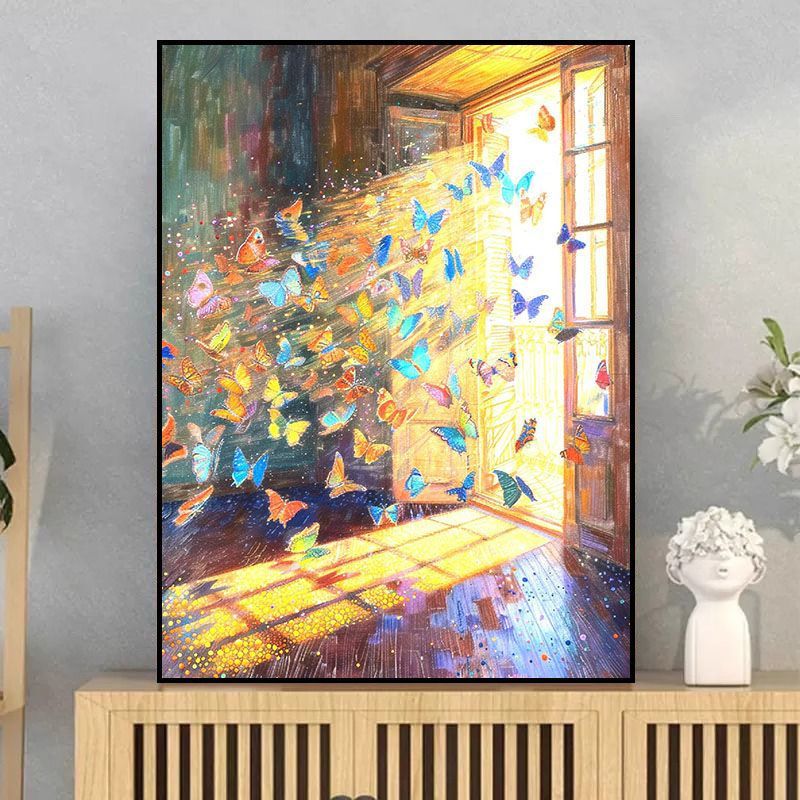 Butterfly-Inspired Dreamy Canvas Art Bowlift