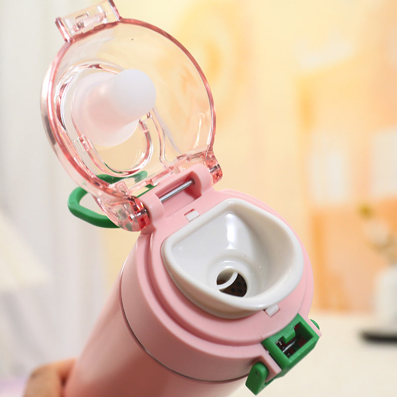 Women's insulated drinking bottle with practical flip lid Bowlift