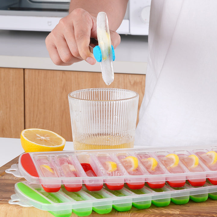 Silicone Ice Cube Tray with Ergonomic Handle Bowlift