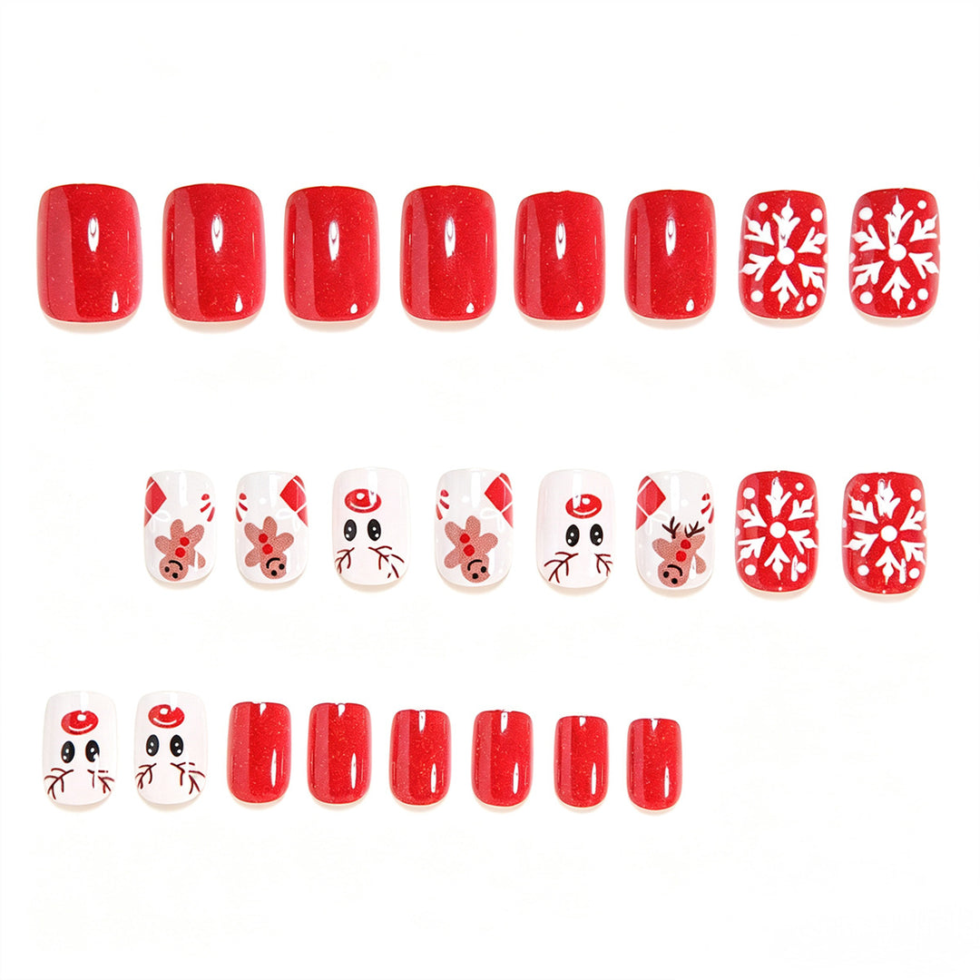 Festive Themed Press-On Nail Art Set Bowlift 1788858489