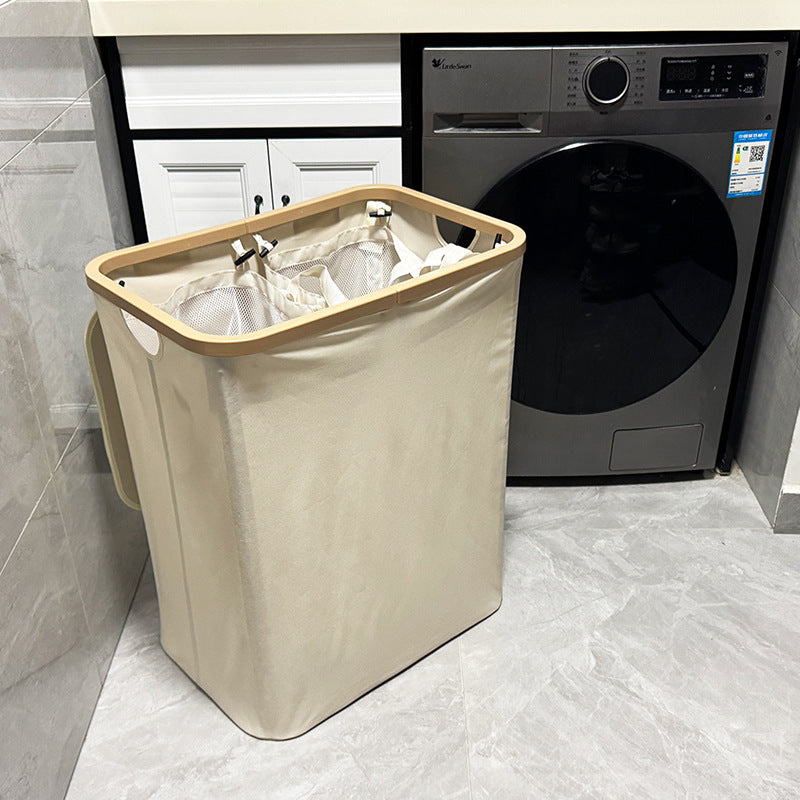 Modern laundry basket with removable lid and carrying handles Bowlift