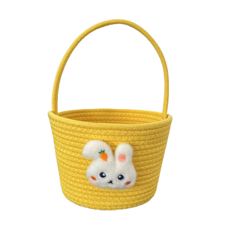 Ladies decorative basket with cute rabbit motif Bowlift