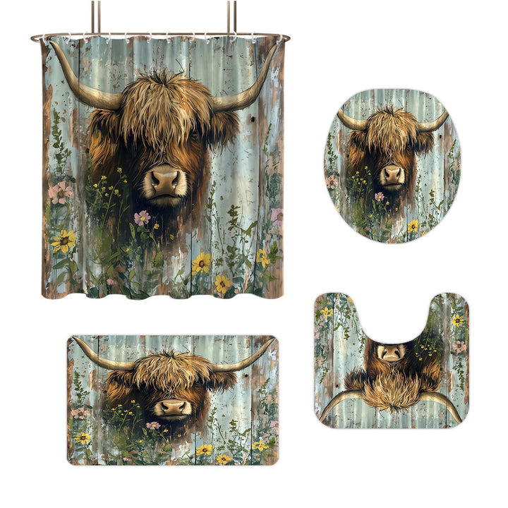 Cute Cow-Themed Digital Bathroom Set Bowlift