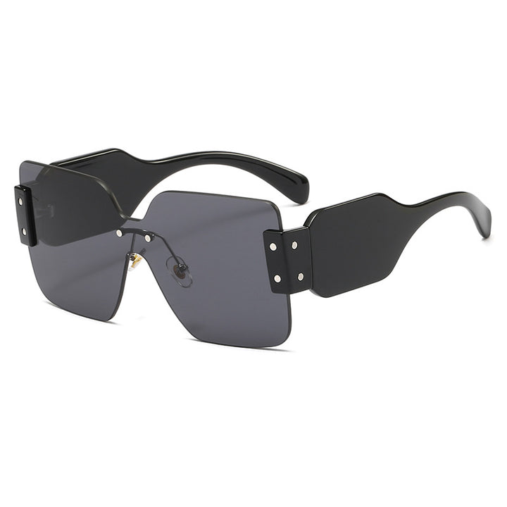 Women's fashionable flat sunglasses with creative design Bowlift