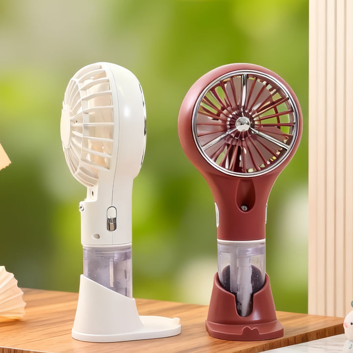 Ladies portable spray fan with ergonomic design and USB connection Bowlift