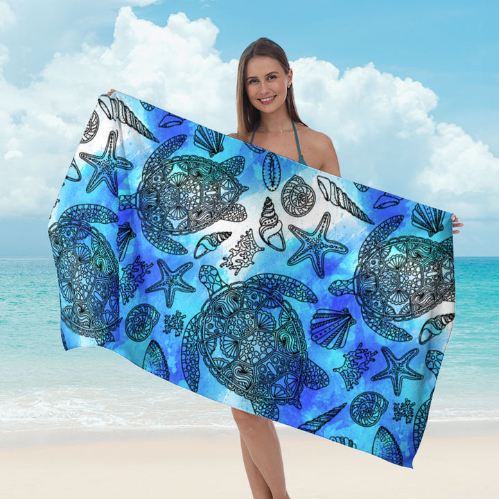 Beach towel with striking surf design Bowlift