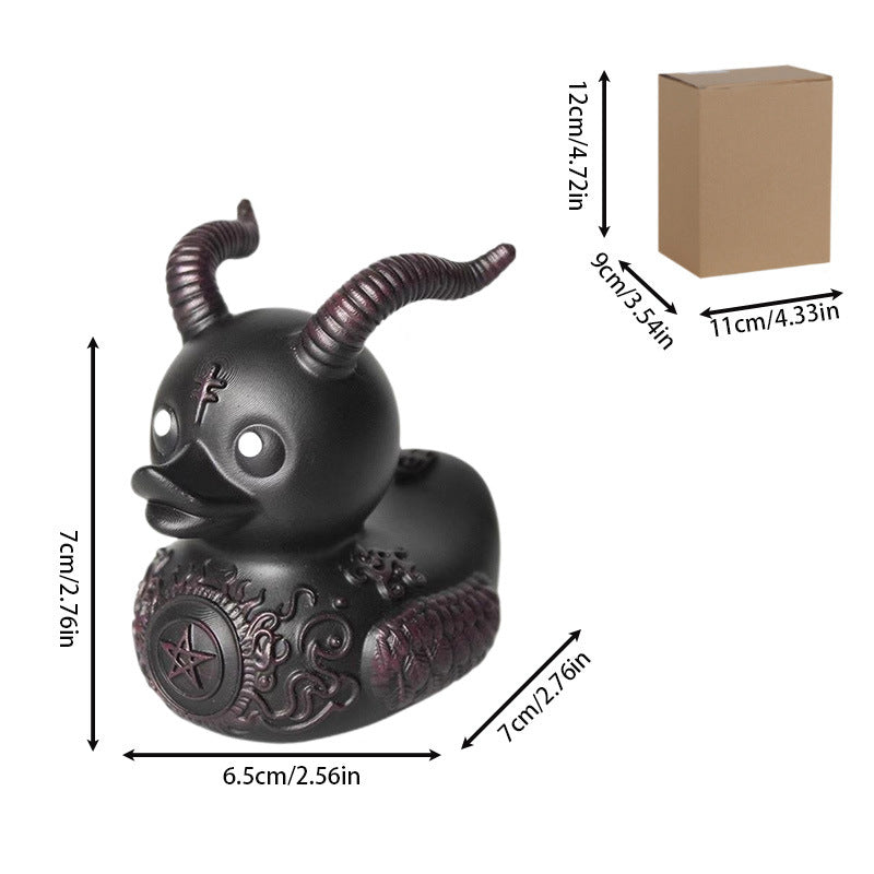 Decorative rubber duck with stylish haircut Bowlift
