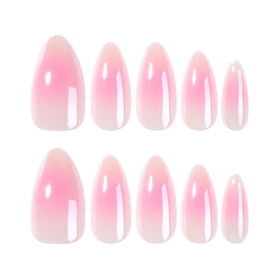 Artful nail extensions in elegant ombre design Bowlift
