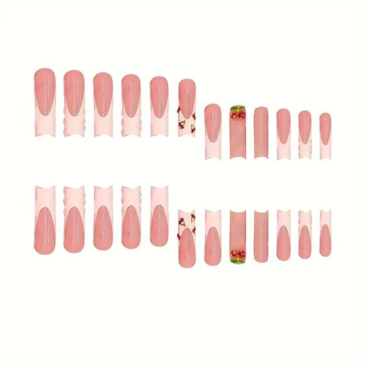 Artistic Cherry Blossom Nail Enhancements Bowlift