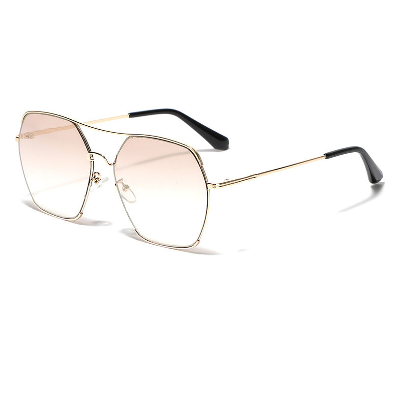 Women's oversized fashion sunglasses with elegant metal frame Bowlift
