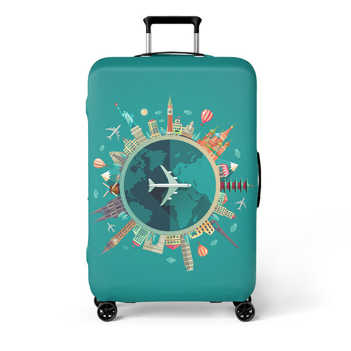 Heart-Patterned Hard Shell Luggage Bowlift
