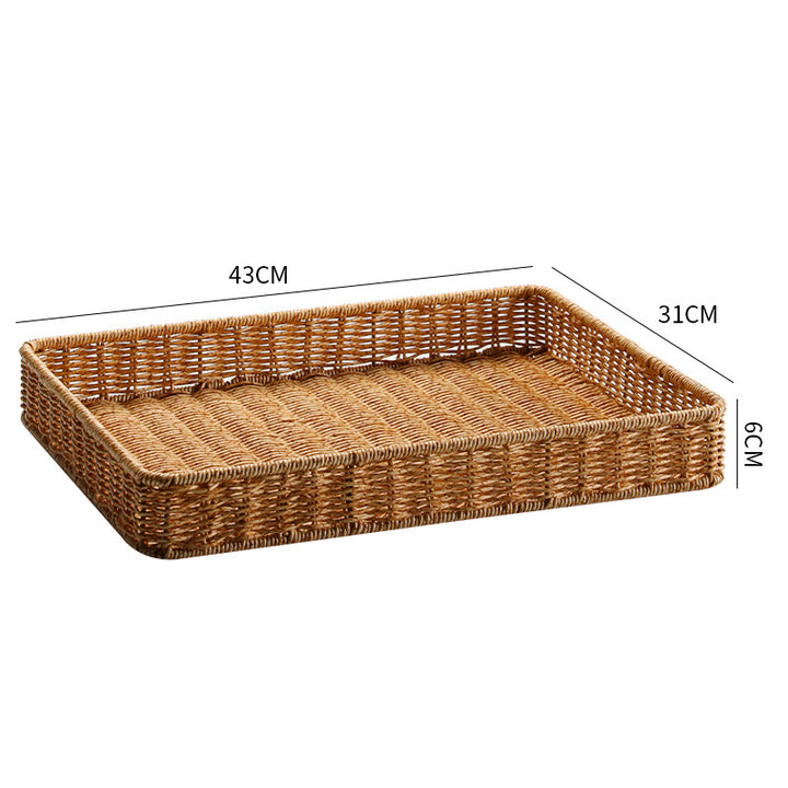 Handwoven Decorative Storage Tray Bowlift