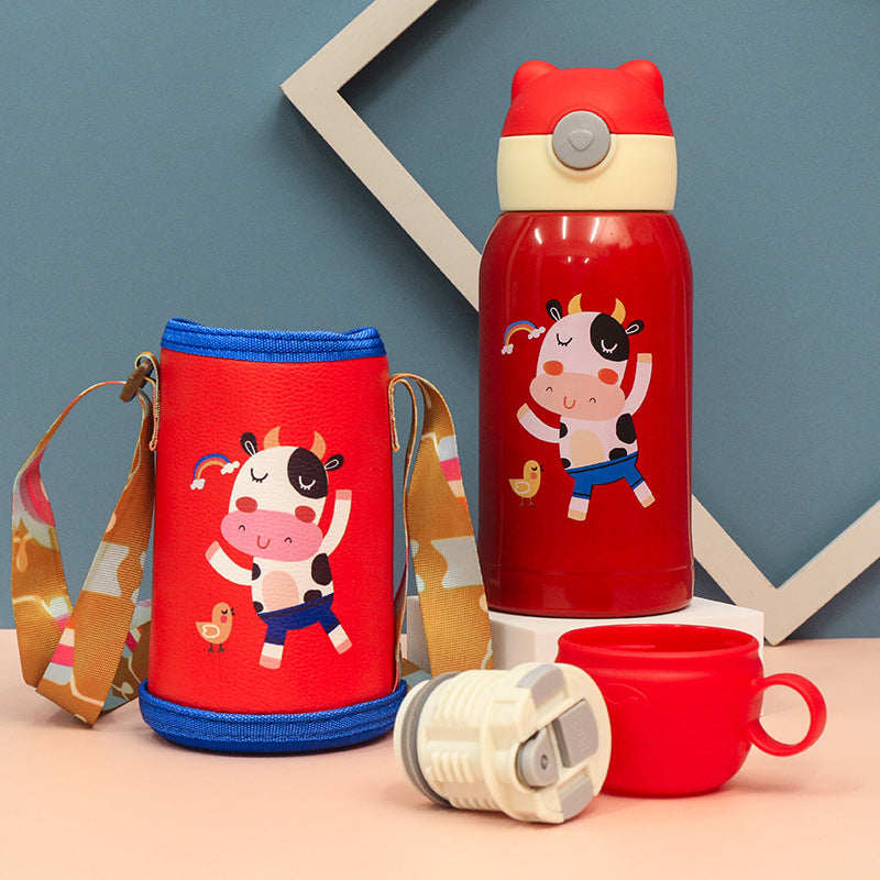 Ladies Insulated Water Bottle with Animal Design Bowlift
