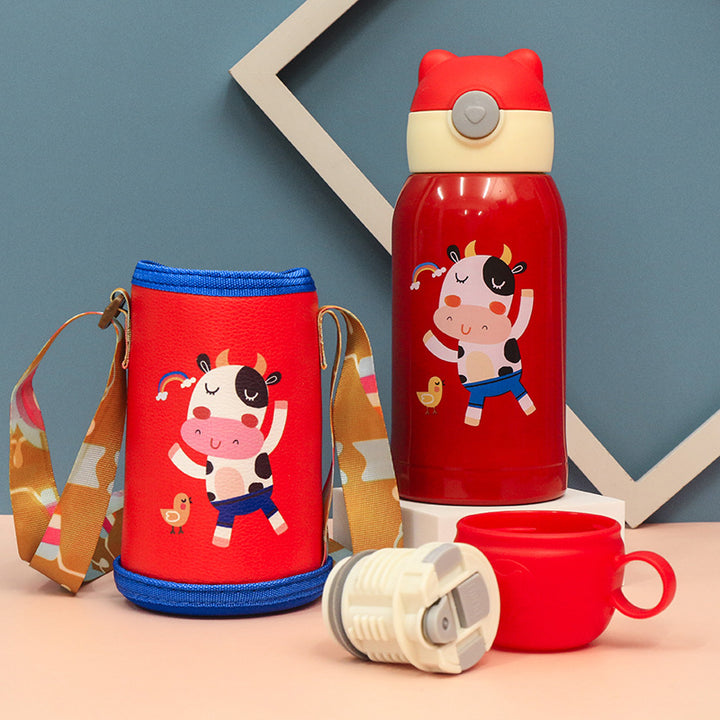 Ladies Insulated Water Bottle with Animal Design Bowlift
