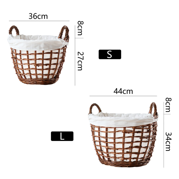 Handcrafted storage basket with cotton lining Bowlift