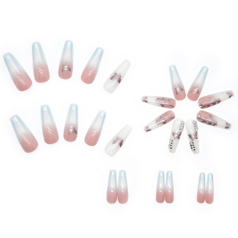 Nail art set with stylish butterfly decorations Bowlift