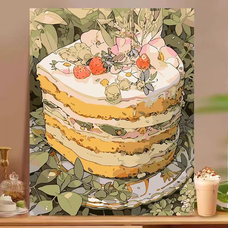 Dessert-Inspired Decorative Canvas Art Bowlift