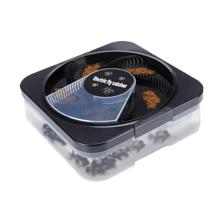 Electric automatic fly catcher with removable collection tray and quiet motor Bowlift